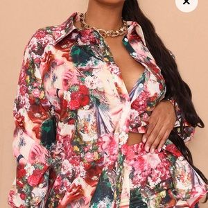 New! Fabulous floral blouse! 🩵 Spring!